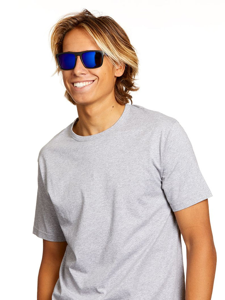 7886 - Polarized-Sports Wrap Polarized Mirror Sunglasses