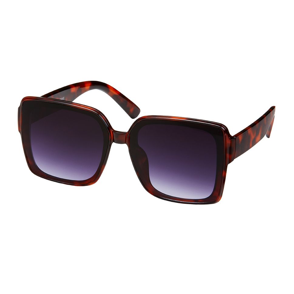 1286 Rose- Square Inlay Color Sunglasses -