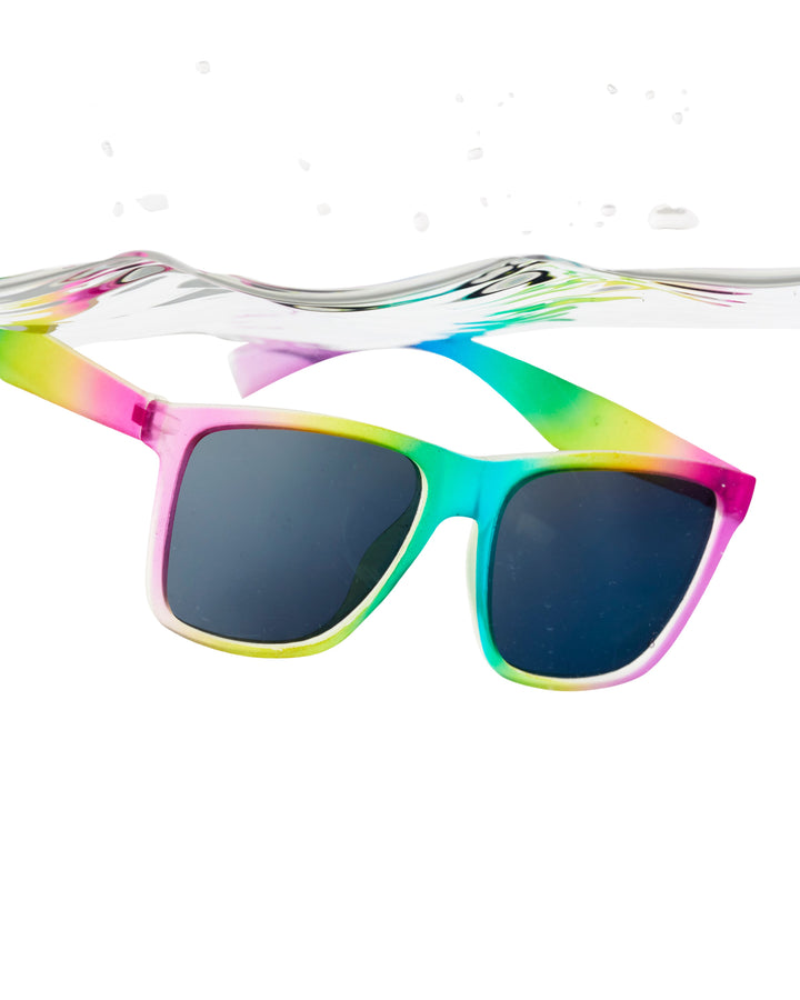 KFL1002 Kids Floaties Polarized-Rainbow Square Sunglasses