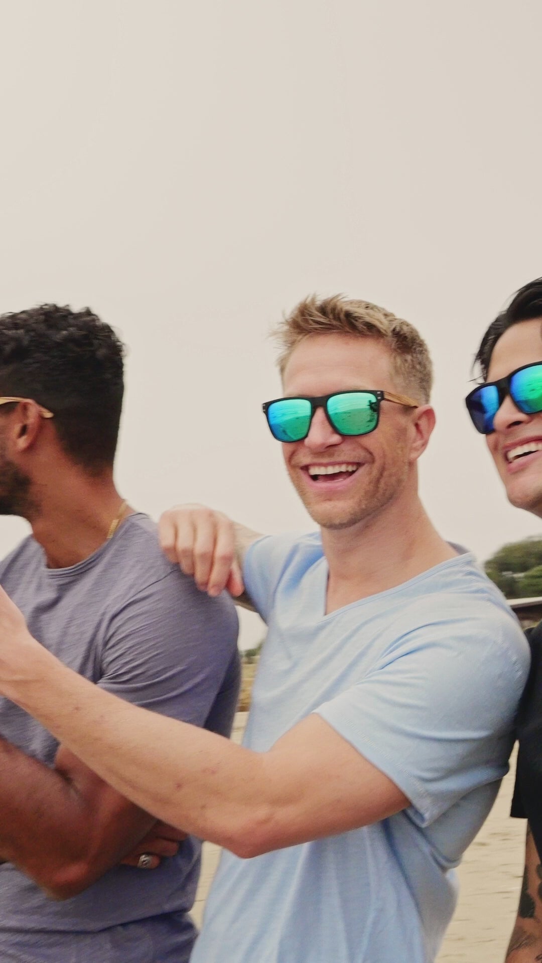 BP10304 - Axel - Matte Onyx / Zebra Wood / Blue Mirror Polarized
