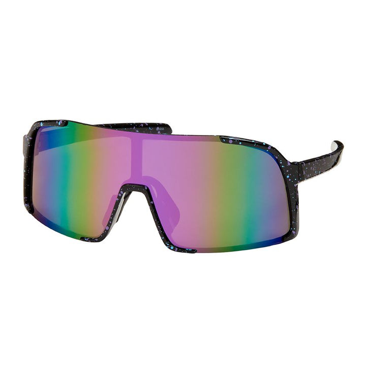 1281 Shields-Paint Splatter Shield Lens Sunglasses
