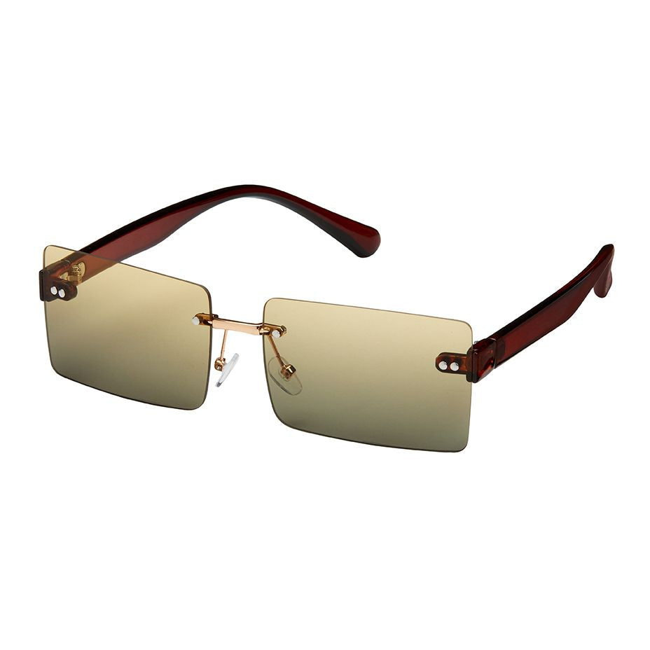 1299 Vintage -Rimless Rectangle Sunglasses