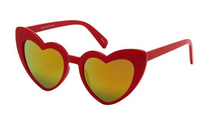 1966 Rose -Angled Heart - Mirrored lens Sunglasses