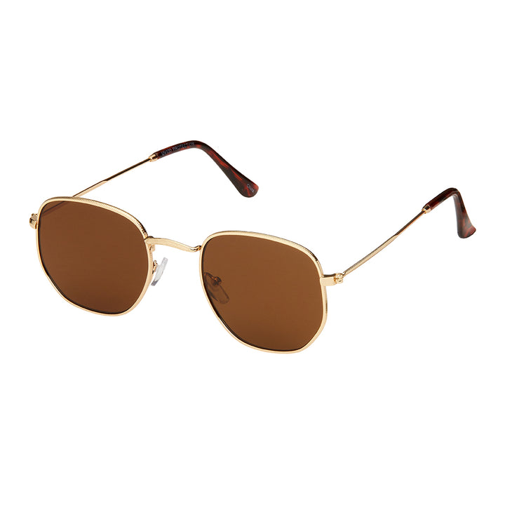 7883 - Polarized- Geometric Metal Polarized Sunglasses