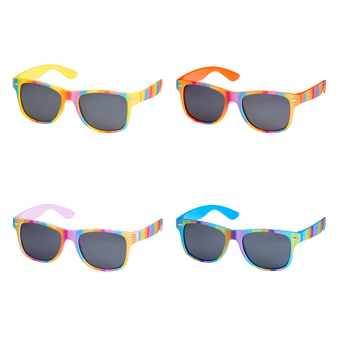 K6908 Kids - Rainbow Stripe Sunglasses